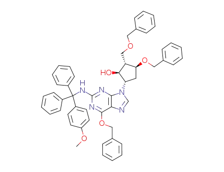 (1S,2S,3S,5S)-5-[2-[[(4-methoxyphenyl)diphenylmethyl]amino]-6-benzyloxy-9H-purin-9-yl]-3-benzyloxy-2-[(benzyloxy)methyl]cyclopentanol