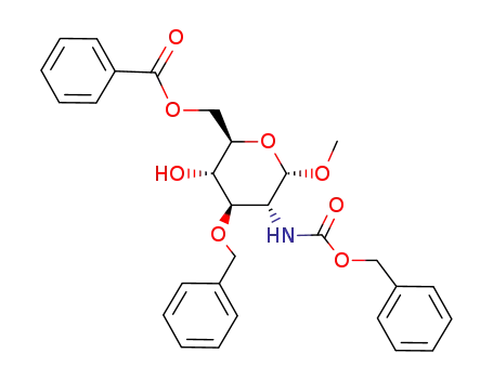 methyl 6-O-benzoyl-3-O-benzyl-2-(benzyloxycarbonyl)amino-2-deoxy-α-D-glucopyranoside