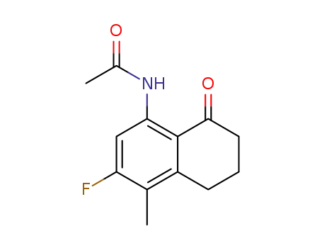 8-Acetylamino-6-fluoro-5-methyl-1-tetralone