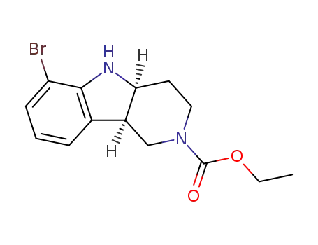 (4aS,9bR)-ethyl 6-bromo-3,4,4a,5-tetrahydro-1H-pyrido[4,3-b]indole-2(9bH)-carboxylate