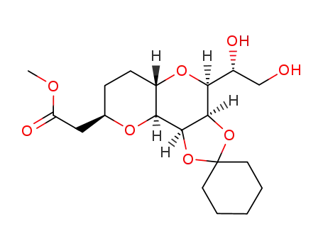 methyl 2-((3aR,4S,5aS,8R,9aS,9bS)-4-((R)-1,2-dihydroxyethyl)octahydrospiro[[1,3]dioxolo[4,5-d]pyrano[3,2-b]pyran-2,1'-cyclohexan]-8-yl)acetate